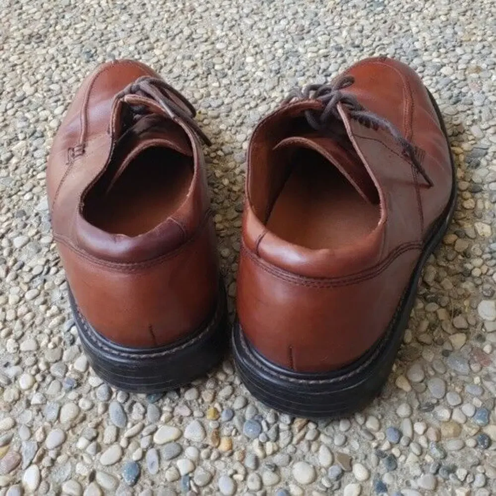 Florsheim Oxford Lace Up Brown Dress Shoes Comfortech Milford Cognac Size 11 M